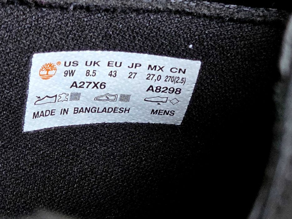 Ботуши Timberland Black Nubuck - Мъжки, номер 43