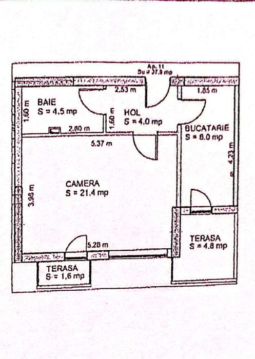 De vânzare apartament tip studio in Sibiu
