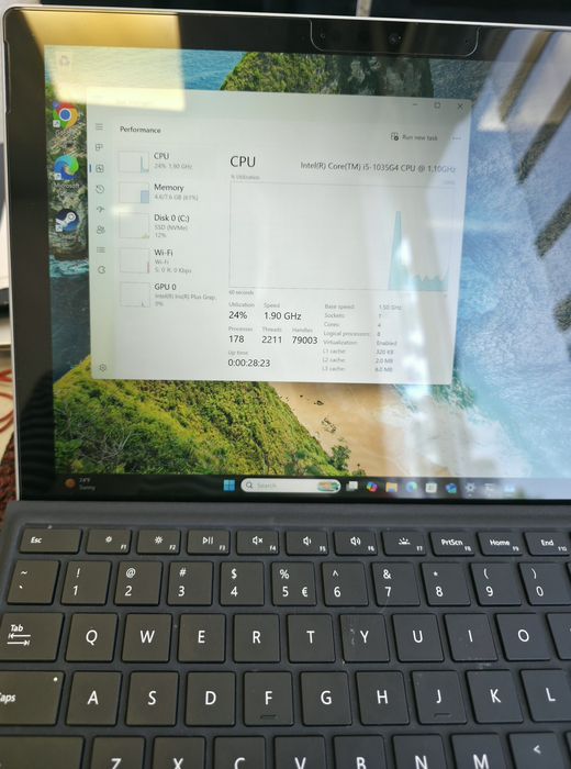 Laptop microsoft  surface pro 7