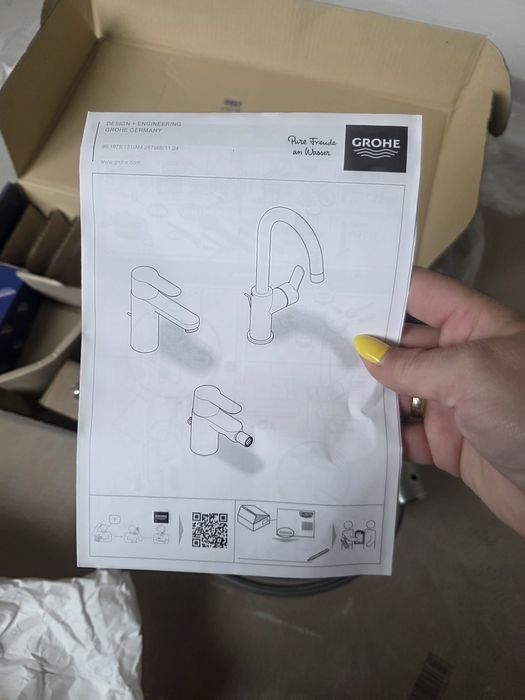 Смесител за мивка Cubeo XL Black Matt - Grohe