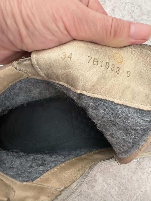 Ботинки демисезоннын натуральная кожа