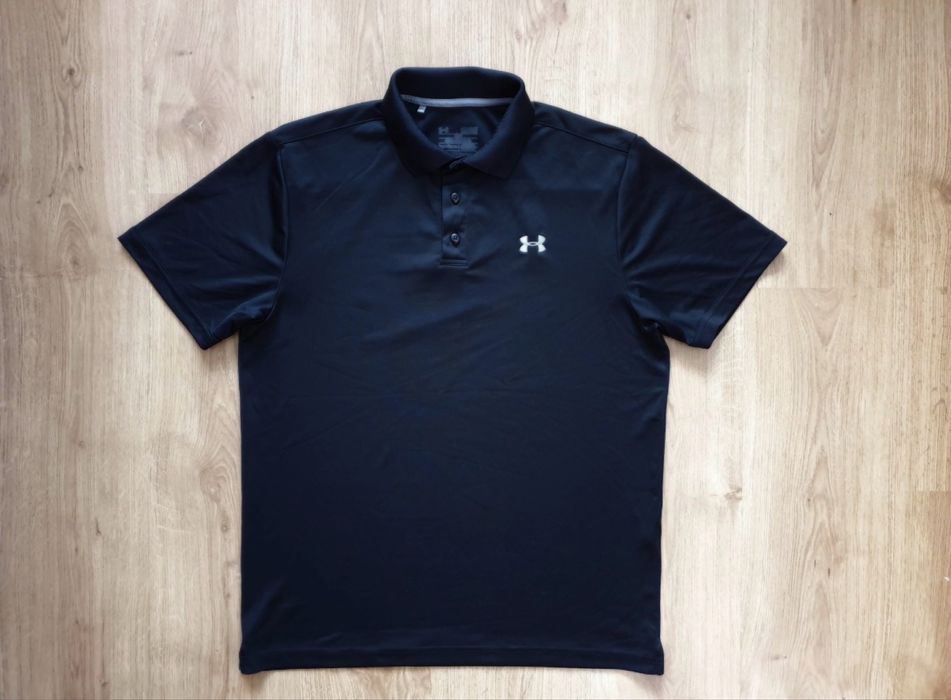 Under Armour Black Polo Tshirt L