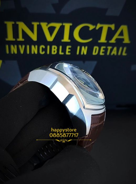 INVICTA Lupah Mother of pearl silver 48 mm, Инвикта нов мъжки часовник