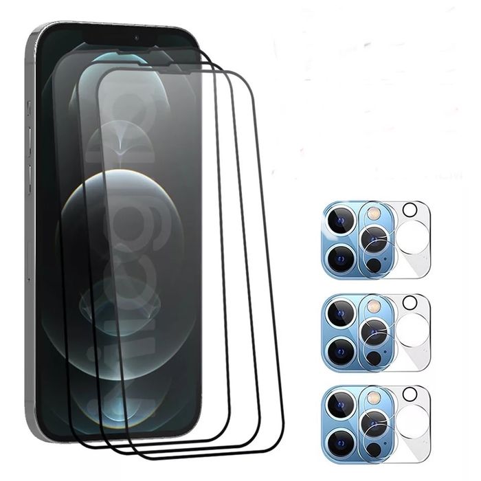 IPHONE 13/14/15/16 PRO MAX Pachet Folie Sticla Camera + Folie Sticla