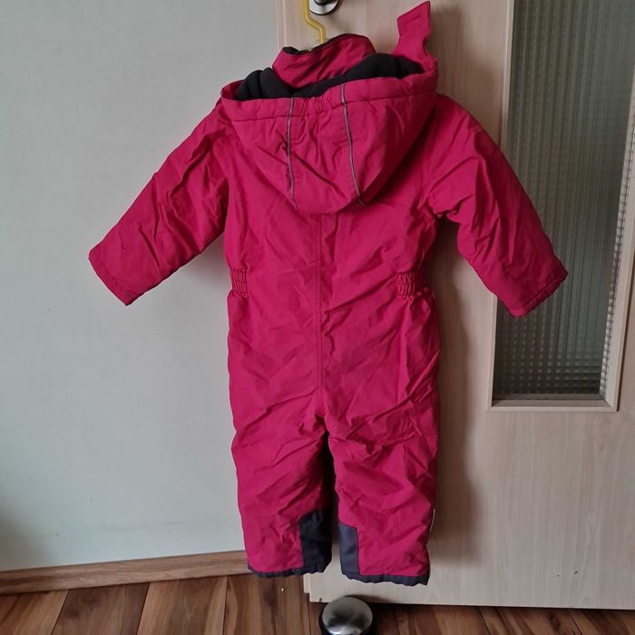 Salopeta groasa de iarna / ski fete roz fuchsia marime 92
