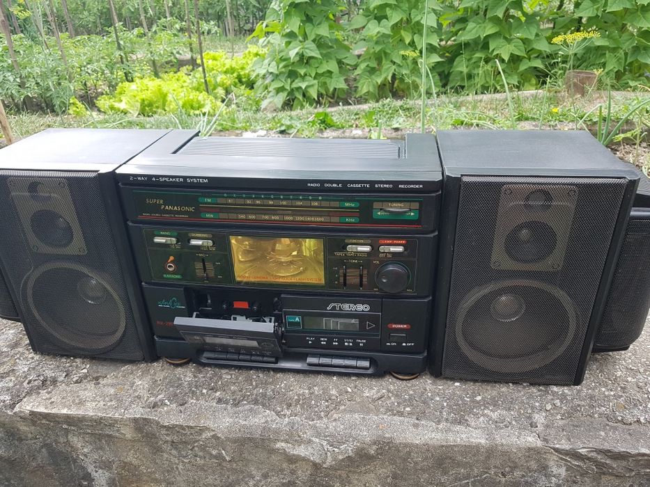 Radiocass dublu cu orgă lumini