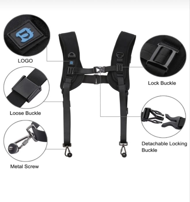 Двоен ремък/страп за фотоапарат