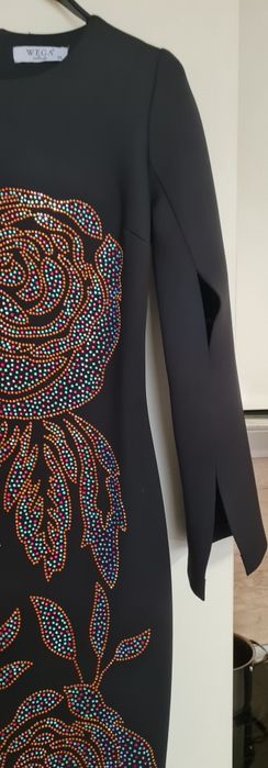 Офциална рокля с рязан ръкав