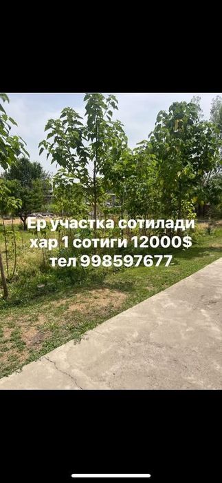 Куктерекда ер участка сотилади