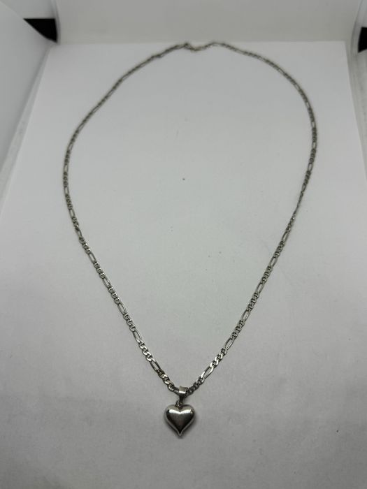 дамски сребърен синджир със сърце 10гр 925