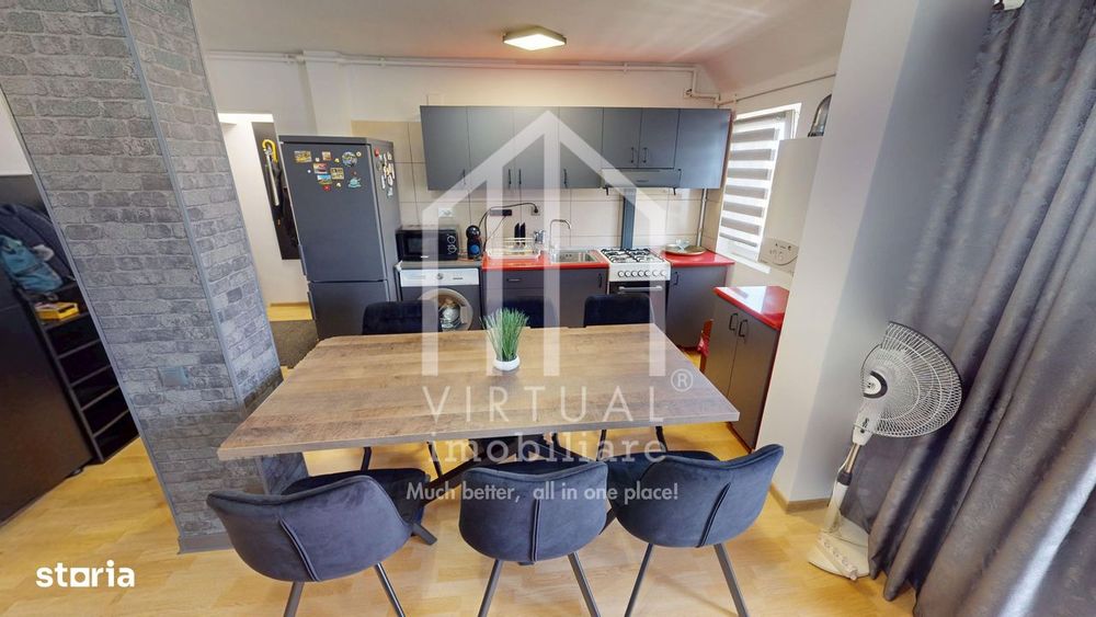 Apartament 2 camere - 41 mp utili + balcon, mobilat si utilat