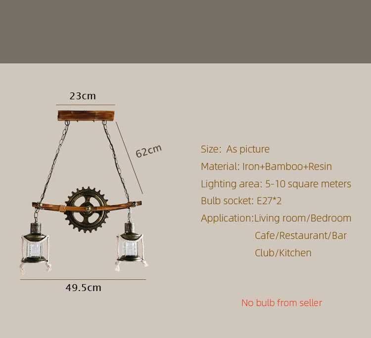 Намален! Винтидж полилей Ретро газена лампа