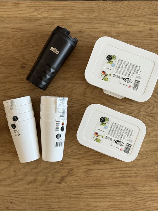 Кутии за храна, термо чаша, ножове за сирена, мерителни лъжички, ренде