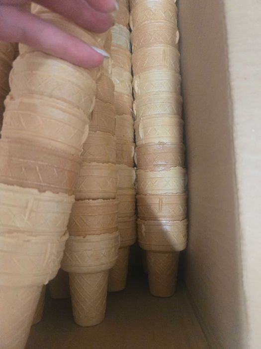 Вафлени фунийки за мек сладолед