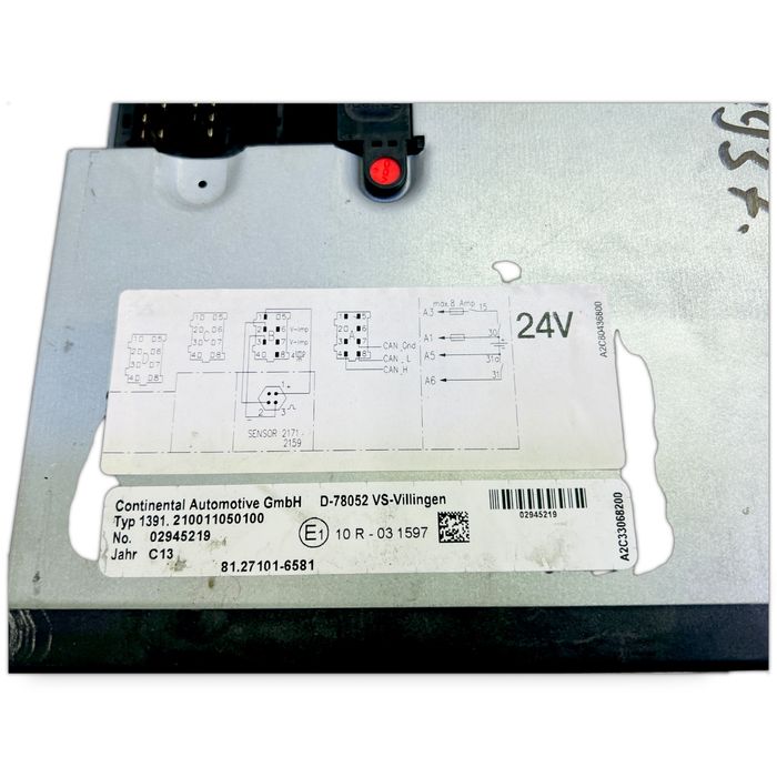 81271016581 Tahograf CONTINENTAL AUTOMOTIV GMBH MAN