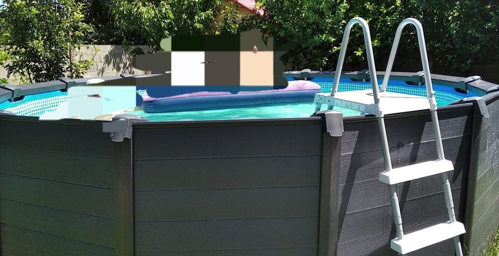 Vand piscina linex 4,78x1,24m roasa