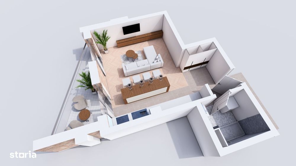 Apartament 43 mp | 1350 €/mp cu parcare inclusă | Predare 12 luni