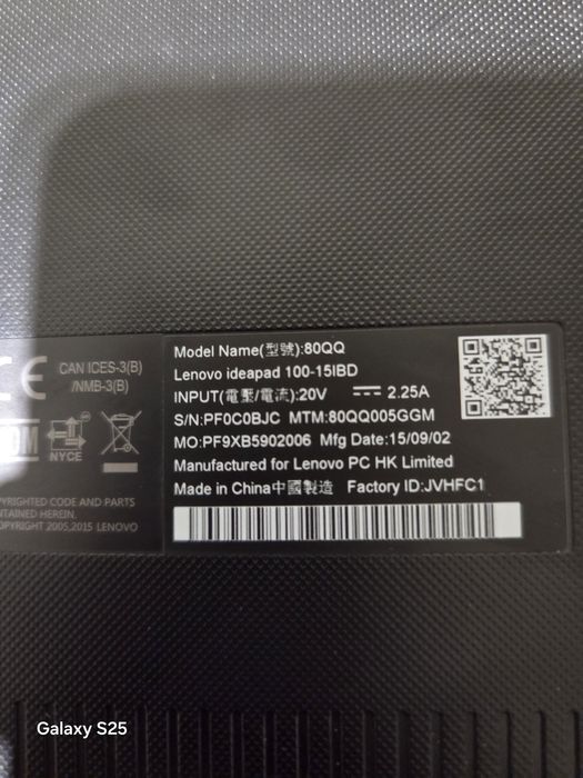 Lenovo IdeaPad 100-15IBD 80QQ