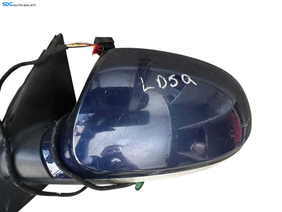 Oglinda Stanga Electrica Fara Pliere Rabatare Volkswagen Passat B6 2005 - 2010 Culoare Albastru LD5Q [V0317]