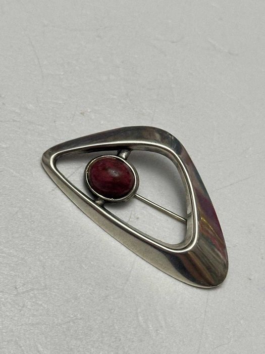BROSA ARGINT 925 - Harry Sorby for David Andersen - Thulite - Norway !