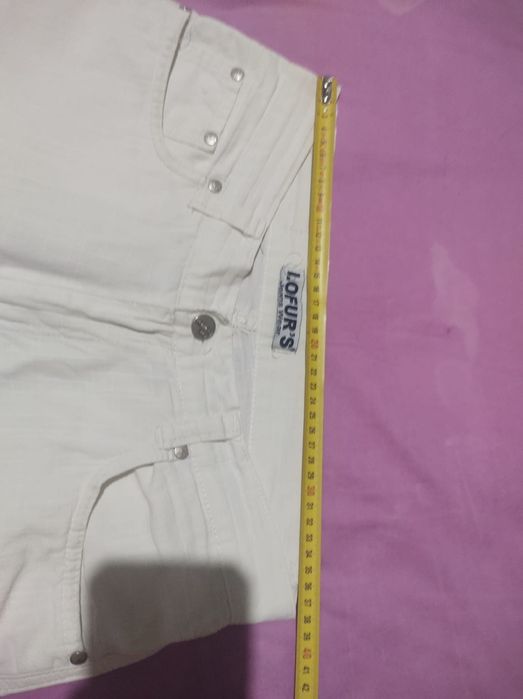 2 pereche Pantaloni albi bumbac de vara bărbați