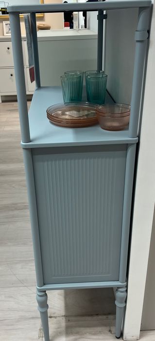 Dulap, gri deschis-bleu, 83x36x128 ikea SÅGMÄSTARE