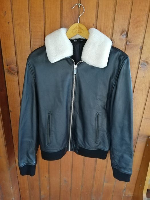 Geaca piele bărbati Zara Man M Aviator