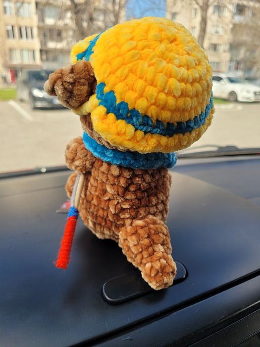 Плетени играчки меченце и панда