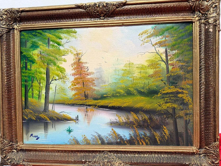 tablou vechi pictat pe panza in ulei pictura in ulei tablou vechi ulei