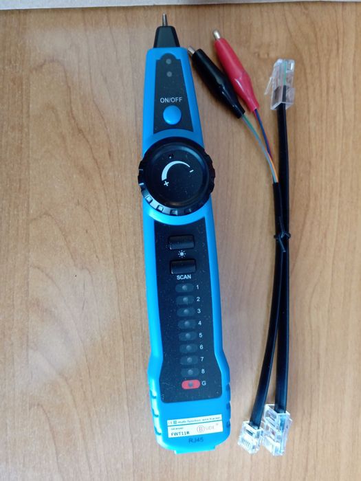 Тестер за RJ45 RJ11 интернет и телефонни кабели FWT11