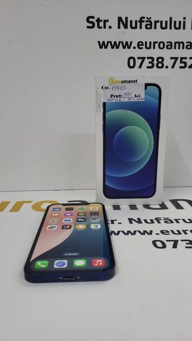 Telefon mobil Apple iPhone 12, 128GB, Blue Apple Vezi toate -N-