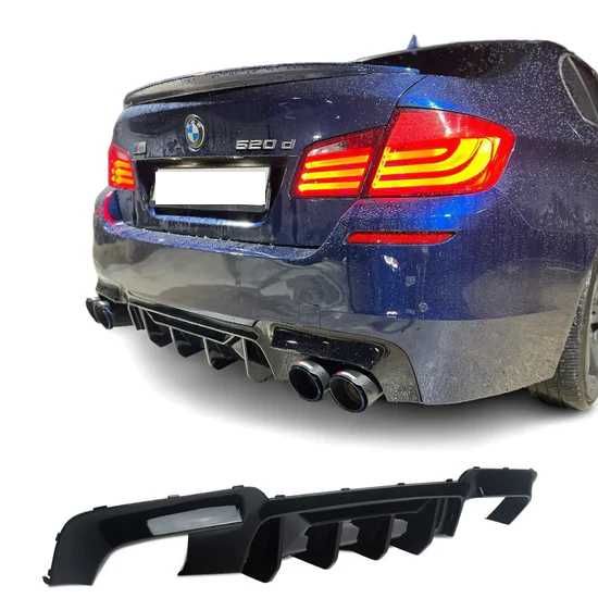 Difuzor M5 Competition Prelungire Bara Spate M BMW F10 F11, Negru Luci