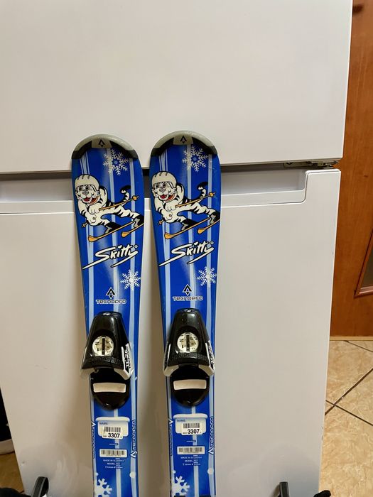 Schiuri copii 80 cm cu clapari skiuri set
