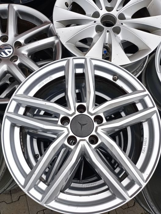 4 jante5x112R18Mercedes în doua latimi fata 7,5j et44 spate 8,5j et56