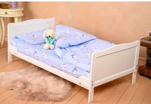 Patut din lemn bebe transformabil Babyneeds + patut de voiaj, gri-roz Smyk