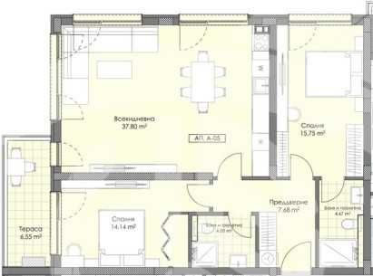 Двустаен апартамент Остромила 592-79305