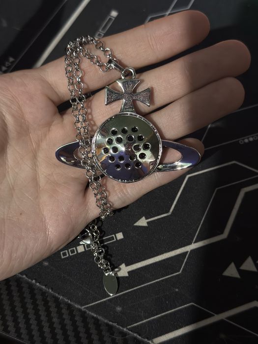 Lanț Vivienne Westwood cu diamante 70cm