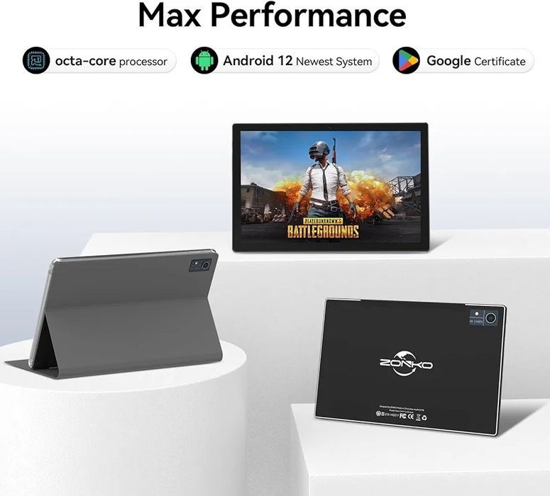 Таблет с Android с клавиатура, 16(8+8) GB RAM 128GB ROM 1TB 10-инча 5G