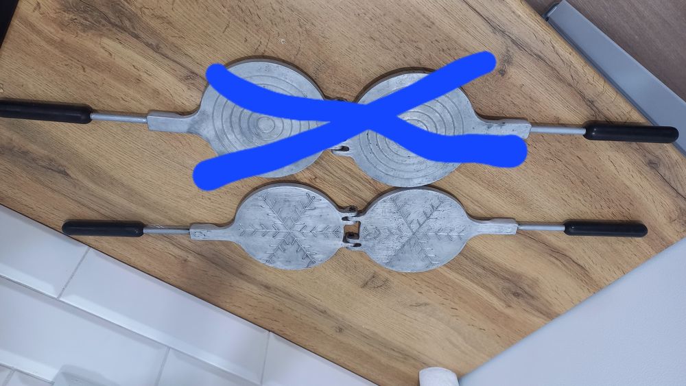 Вафельница для вафельных трубочек (советская форма)