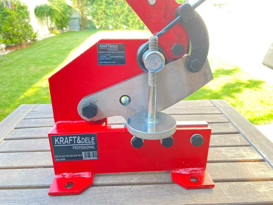 Ghilotină foarfecă de tablă manuală Kraft&Dele HS-5 100mm KD1588 ca nouă
