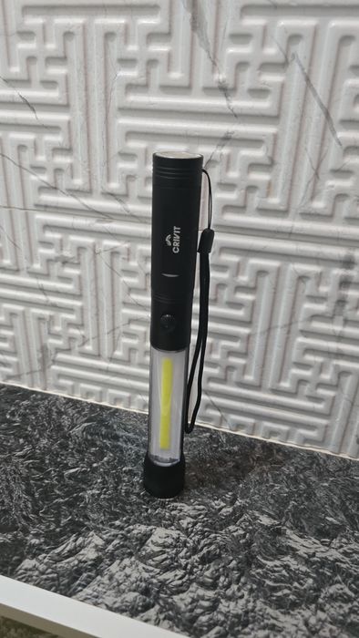 Lanterna crivit 2 lumini pe baterii
