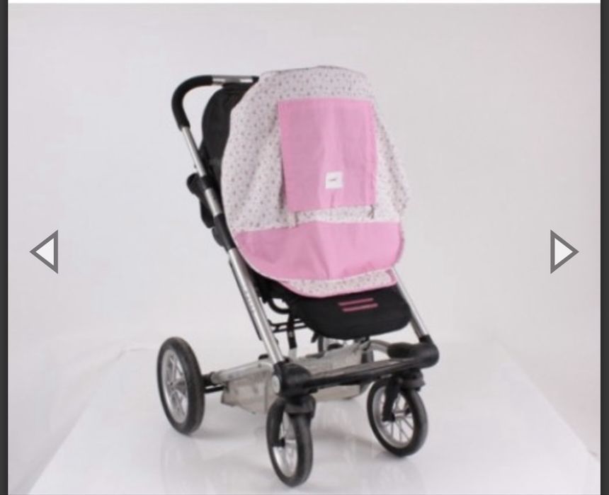 Minene облегалка за количка с протектори за колани и сенник