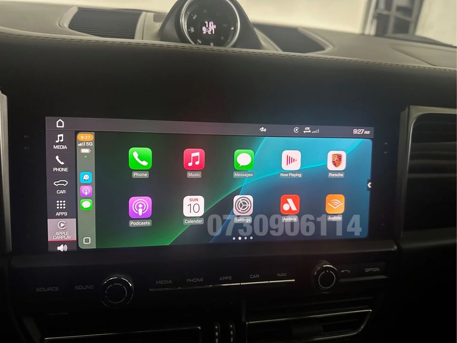 Carplay FULLscreen Porsche Cayenne Macan Panamera Taycan navigatie SD