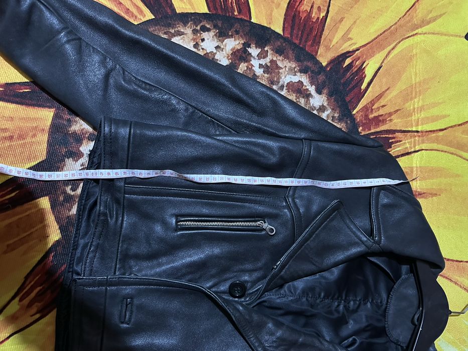 Дамско яке телешка кожа