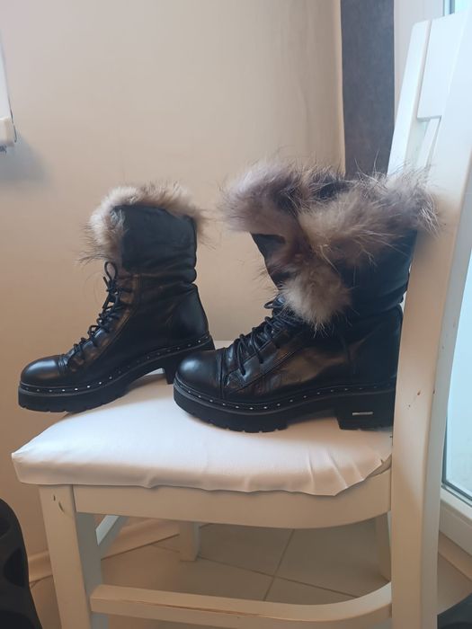 Дамски боти естествена кожа