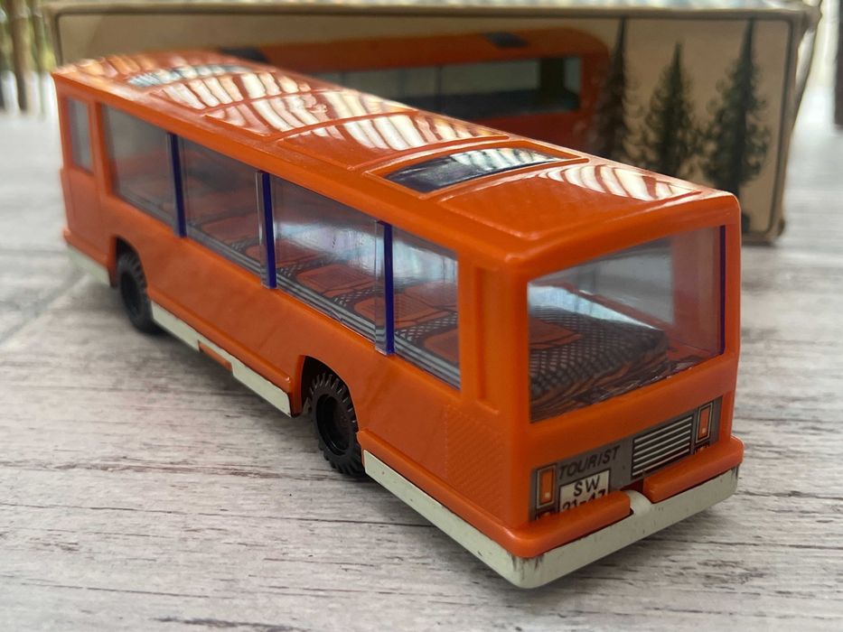 Jucarie Veche GDR Bison Turbo Autocar Bus Plastic