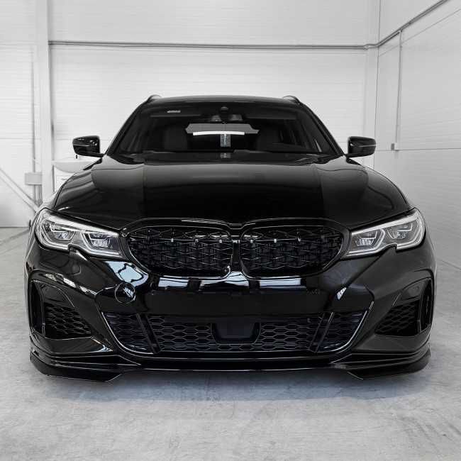 Prelungire Lip Bara Fata M Dintr-o Bucata BMW Seria 3 G20 G21 G28 (18-22), Negru Lucios