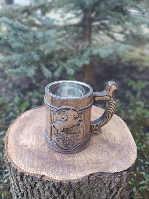 Дървена халба за бира