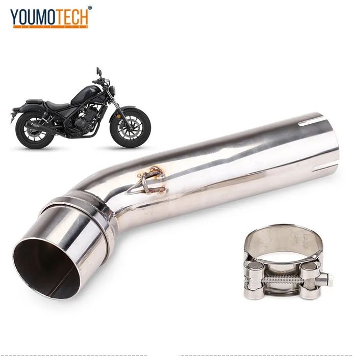 Link Pipe за Honda Rebel 500 / CM300 универсална кривка тръба