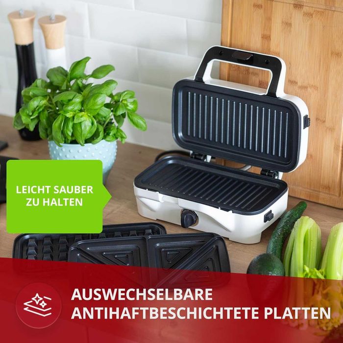 Уред за сандвичи 3 в 1 MPM MOP-33M 1200W Гофретник Сандвич мейкър